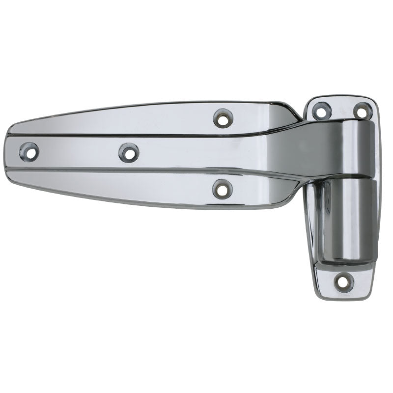 Kason 1245 Reversible Cam-Rise Hinge (Polished Chrome, Flush (0.0 mm)