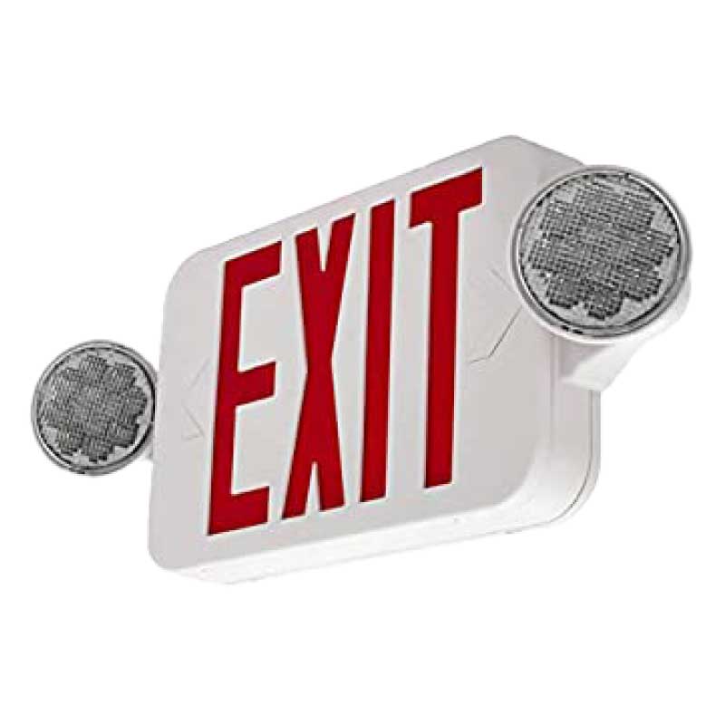 Light Fixture Industries Red LED ComboJr2 Exit Sign Access Pro Supply