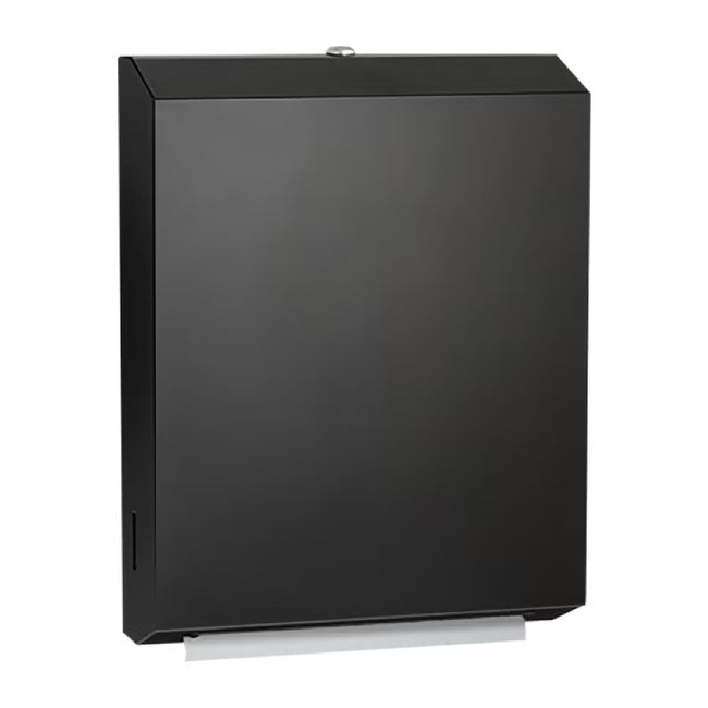 ASI 0210-41 Matte Black Paper Towel Dispenser (Multi, C-Fold) – Surface Mounted