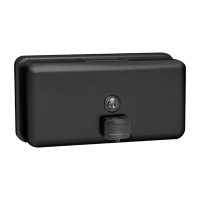 ASI 0345-41 Manual Liquid Soap Dispenser in Matte Black – Horizontal – Surface Mounted