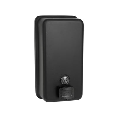 ASI 0347-41 Manual Liquid Soap Dispenser (Vertical) in Matte Black – Surface Mounted