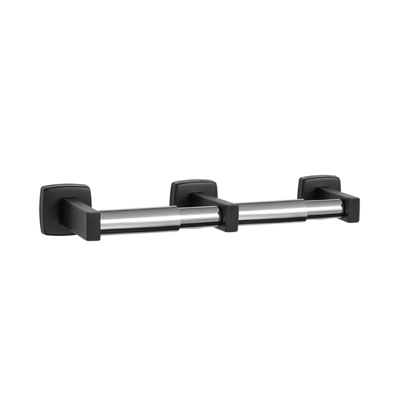 ASI 7305-2-41  Matte Black Toilet Tissue Holder (Double) – Surface Mounted