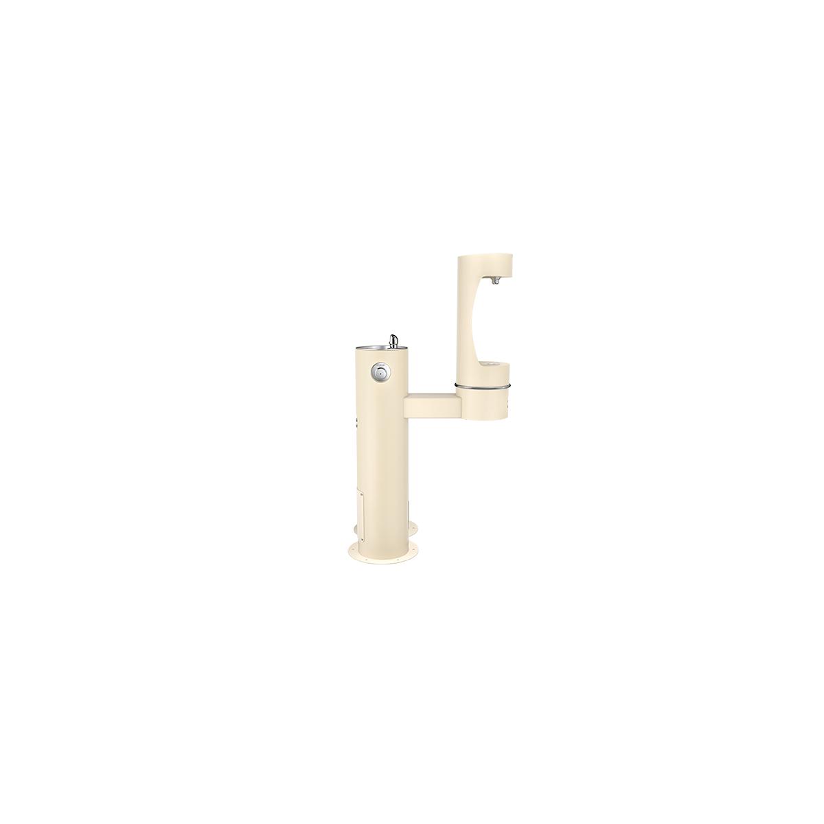 Elkay Outdoor ezH2O Lower Bottle Filling Station Bi-Level Pedestal with Pet Station NonFilter NonRefrige FreezeResist