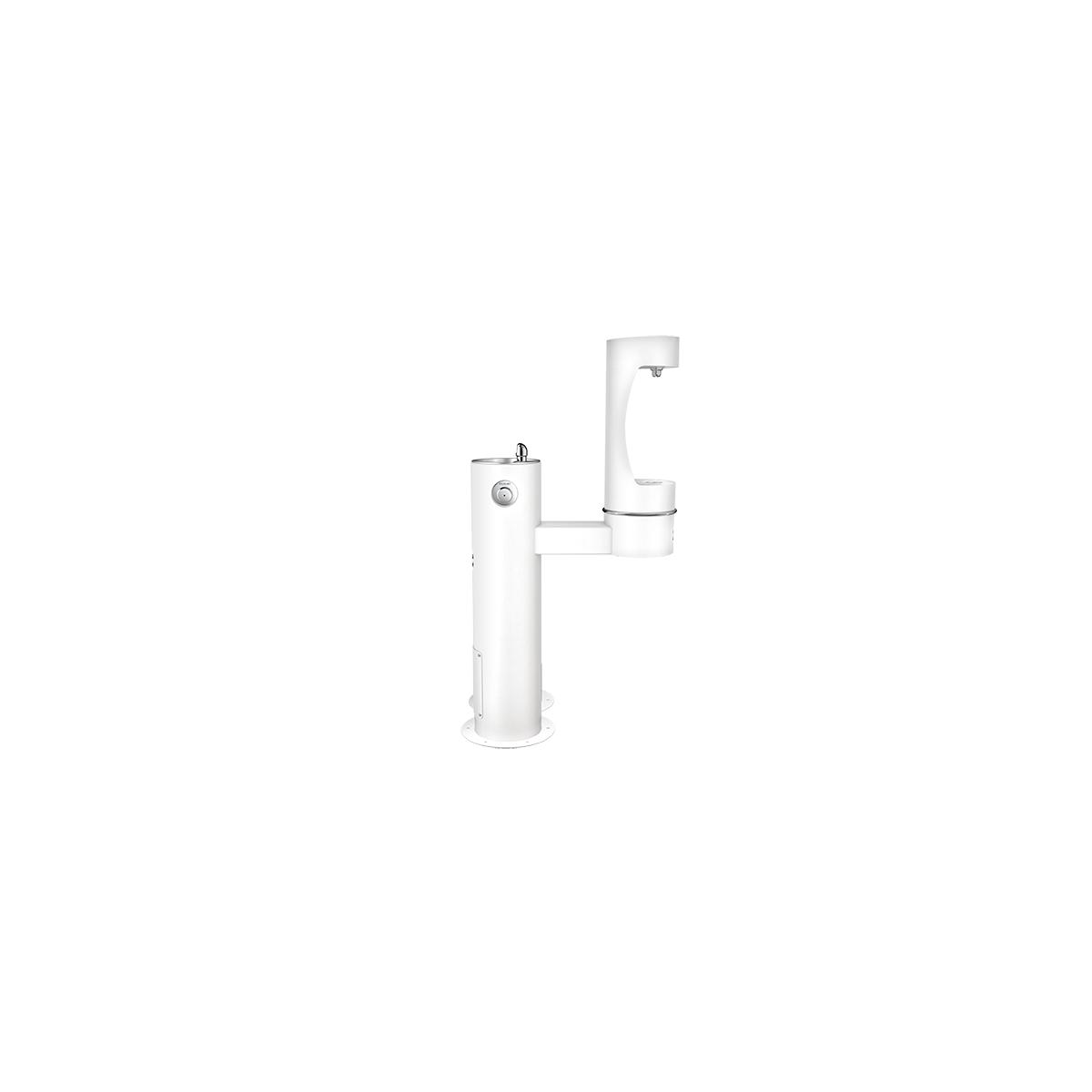 Elkay Outdoor ezH2O Lower Bottle Filling Station Bi-Level Pedestal with Pet Station NonFilter NonRefrige FreezeResist