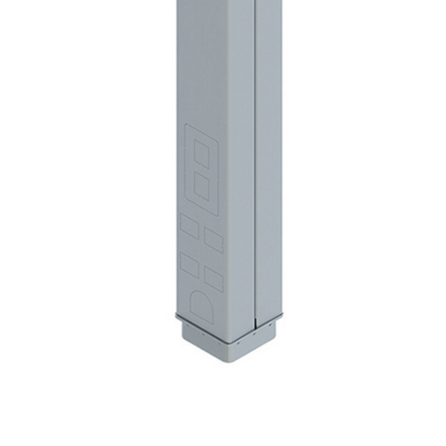 Legrand 25DTC-412DG Series Blank Steel Tele Power Poles - Dark Gray