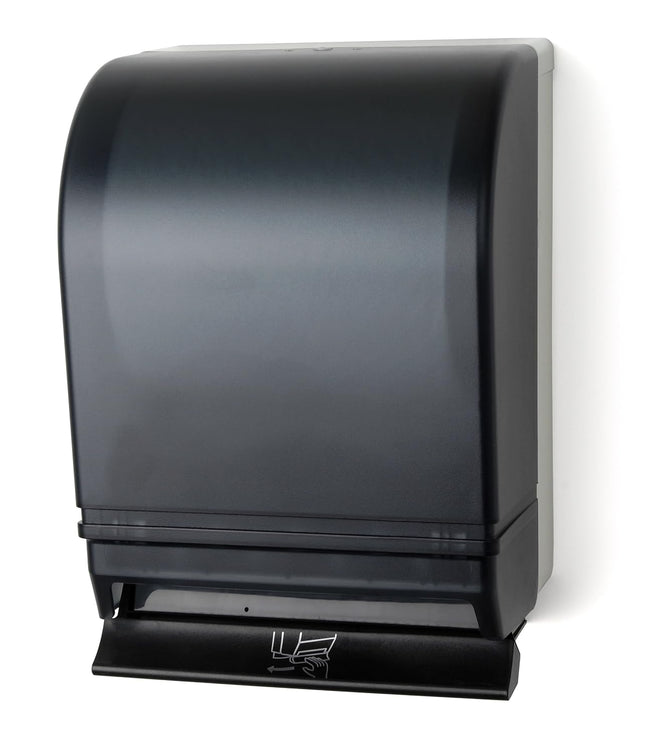 Palmer Fixture TD0215-01 Auto-Transfer Push Bar Roll Papaer Towel Dispenser - Dark Translucent