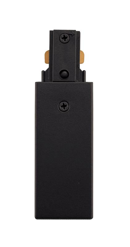 Juno Lighting R38BL End Feed Connector - Black 1/2 Inch Trac Lighting Connector