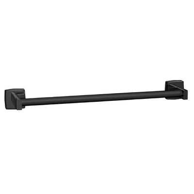 ASI Round 24"L Towel Bar in Matte Black Powder Coated Stainless - Surface Mounted