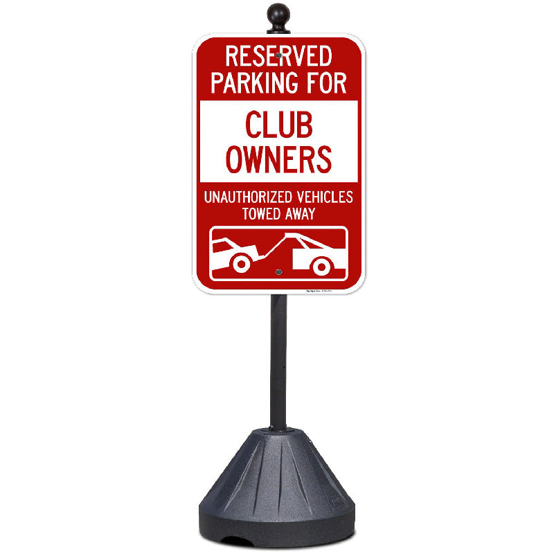 Sigo Signs Portable Sign Post PP2 BASE-BLACK-3 - 48