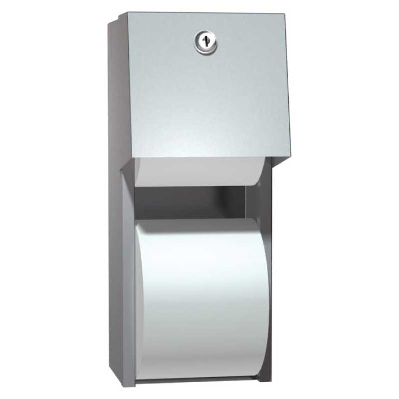 ASI Toilet Tissue Dispenser, Twin Hide-A-Roll - 0030