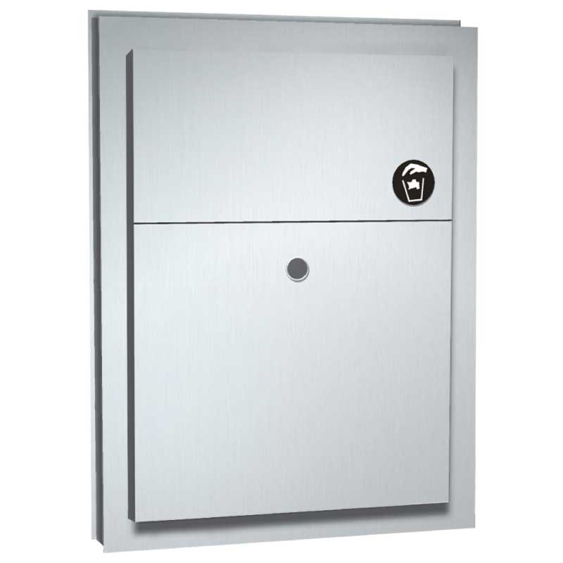 ASI Napkin Disposal (Dual Access) - Partition Mounted 10-0472 