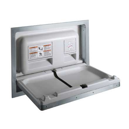 Baby Changing Station - Stainless Steel - Recessed 9013