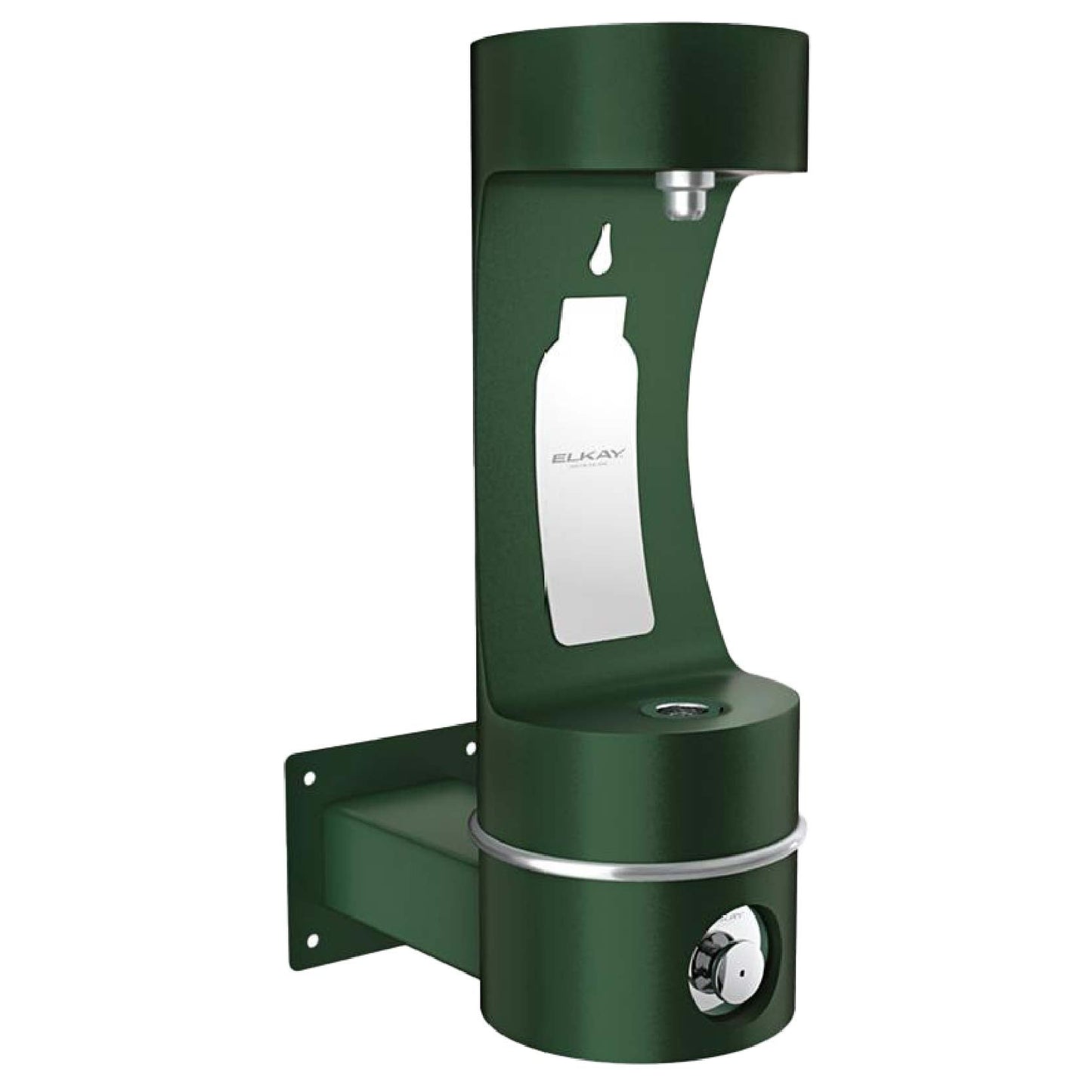 Elkay Outdoor ezH2O Single Arm Bottle Filling Station LK4405BF - Wall Mount Non-Filtered Non-Refrigerated