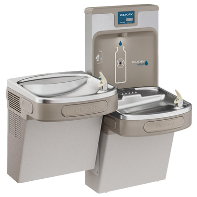 Elkay Enhanced Bottle Filling Station and Bi-Level Cooler Filtered 8 GPH Light Gray |