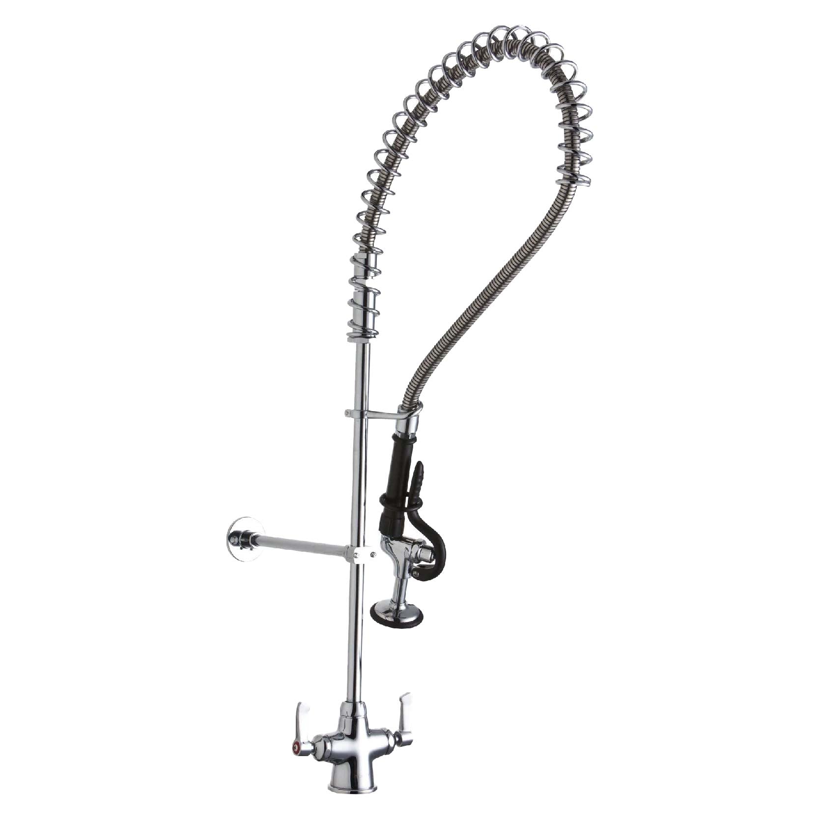 Elkay LK543LC 1 Hole Faucet Flexible Hose Spray Head 2" Lever Handles