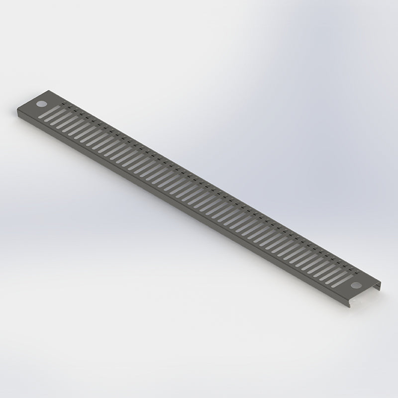Allied Stainless 43" X 4-1/4" Stainless Steel Louvered Beverage Grate