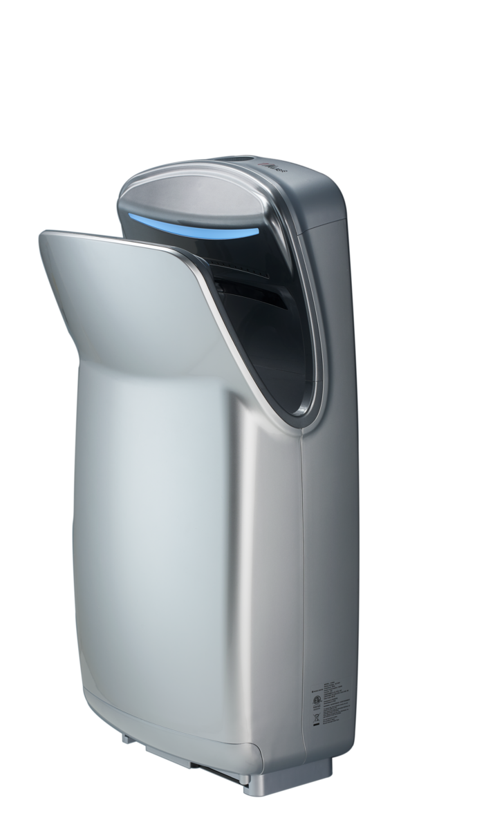 World Dryer® VMax® V2 High-Speed Vertical Hand Dryer - Silver ABS