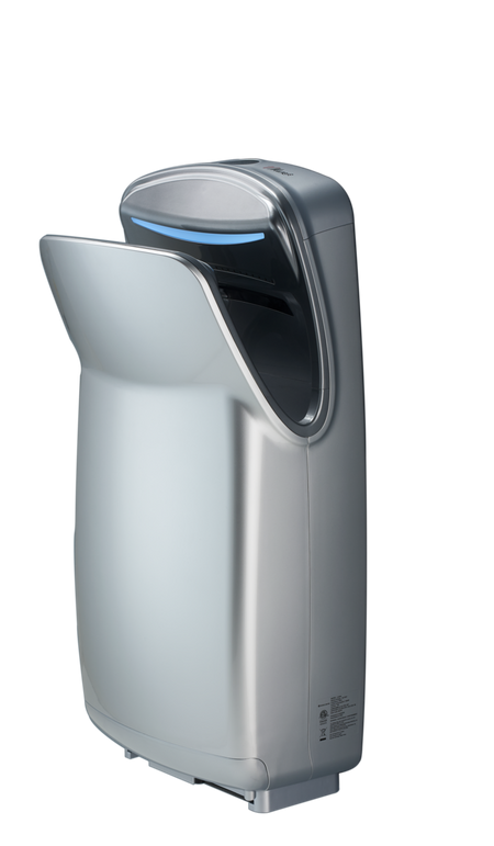 World Dryer® VMax® V2 High-Speed Vertical Hand Dryer - Silver ABS
